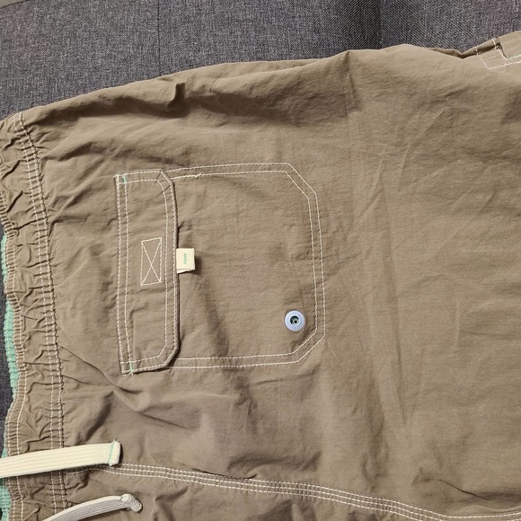 Mantaray Mens Swimwear, Tan with Mint Green Trim. Size 3XL - Picture 8 of 9